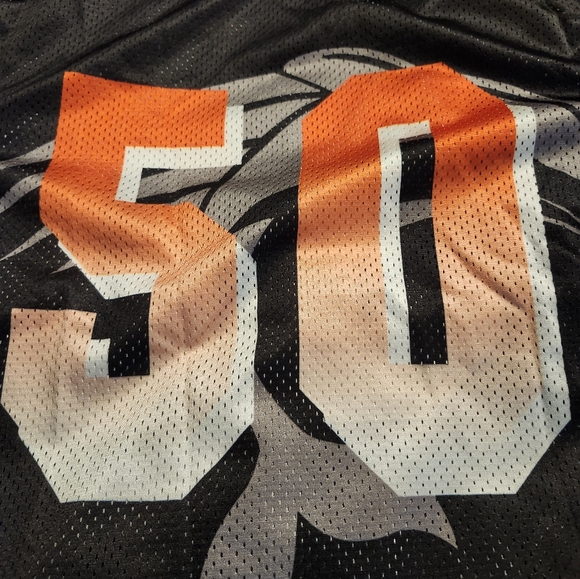 VINTAGE ALLESON MIAMI DOLPHINS LONG JERSEY T-SHIRT Men's Size Large‎ #50 - Picture 9 of 10